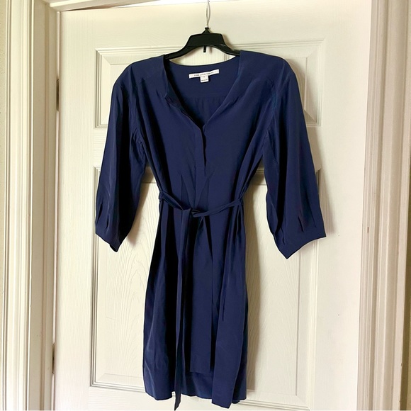 Diane Von Furstenberg Julieta Dress in Blue - Picture 2 of 9